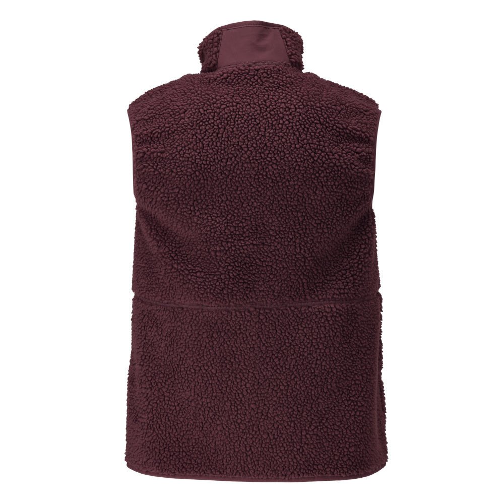 Gilet en fourrure de fibre avec gilet thermique à fermeture éclair