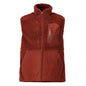 Gilet en fourrure de fibre avec gilet thermique à fermeture éclair