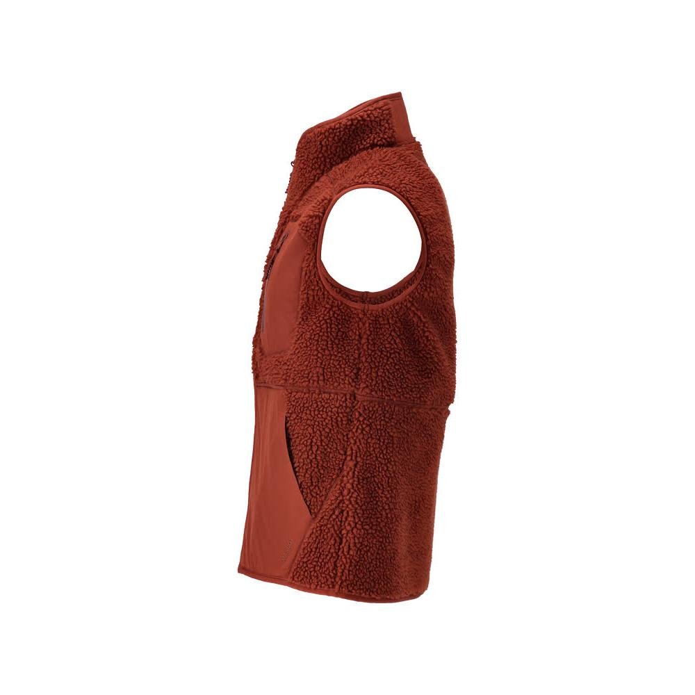 Gilet en fourrure de fibre avec gilet thermique à fermeture éclair