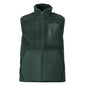 Gilet en fourrure de fibre avec gilet thermique à fermeture éclair