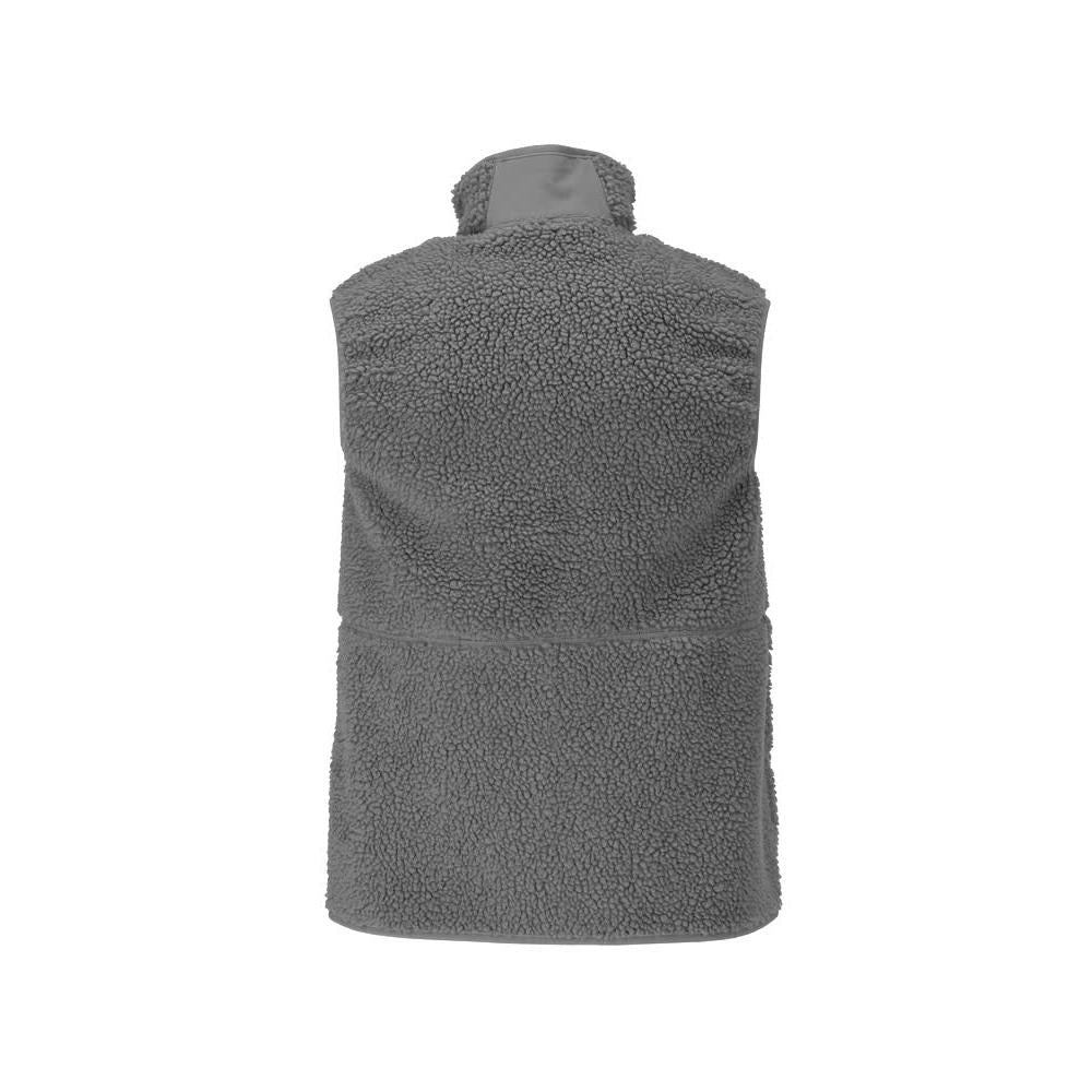 Gilet en fourrure de fibre avec gilet thermique à fermeture éclair
