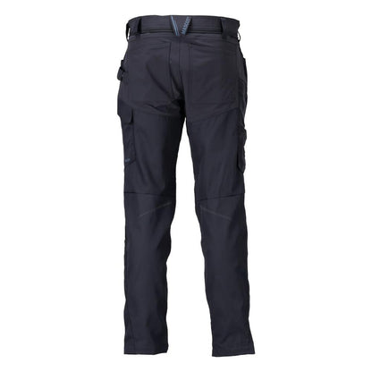 Pantalon avec poches genoux, noir-bleu