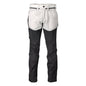 Pantalon avec poches genoux, blanc/gris anthracite