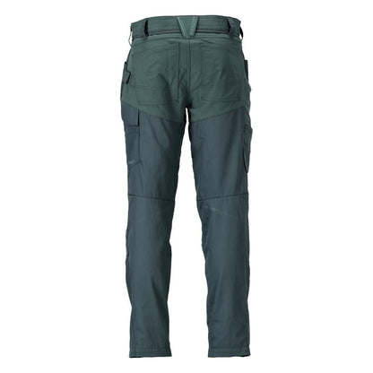 Pantalon avec poches genoux, vert forêt