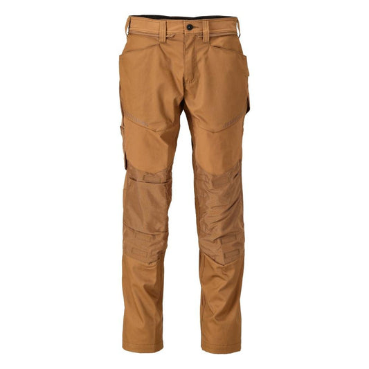 Pantalon avec poches genoux, marron noisette