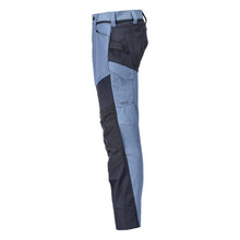 Pantalon avec poches genoux, bleu pierre/noir-bleu