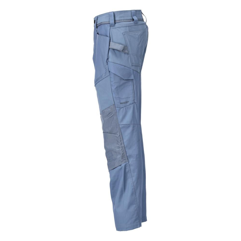 Pantalon avec poches genoux Pantalon, bleu pierre