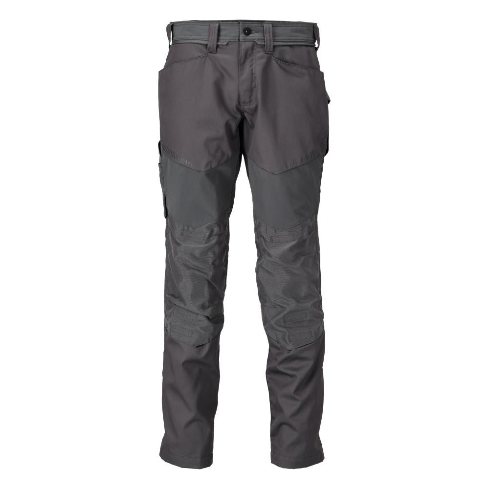 Pantalon avec poches genoux, gris anthracite