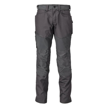 Pantalon avec poches genoux, gris anthracite