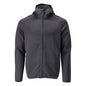 Pull polaire, capuche, veste micropolaire zippée, noir-bleu