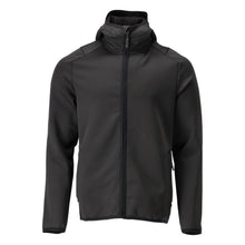 Pull polaire, capuche, veste micropolaire zippée, noir
