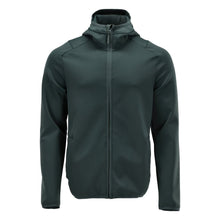 Pull polaire, capuche, veste micropolaire zippée, vert forêt