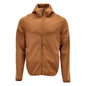 Pull polaire, capuche, veste micropolaire zippée, marron noisette