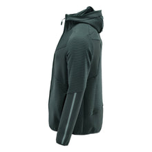 Pull polaire, capuche, veste micropolaire zippée, vert forêt