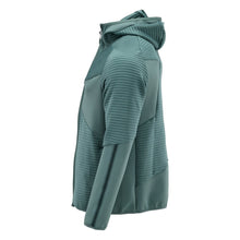 Pull polaire, capuche, veste micropolaire zippée, vert forêt clair