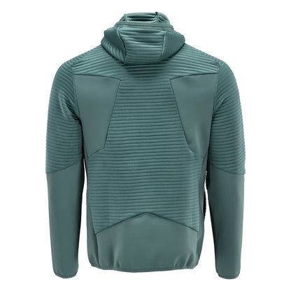 Pull polaire, capuche, veste micropolaire zippée, vert forêt clair