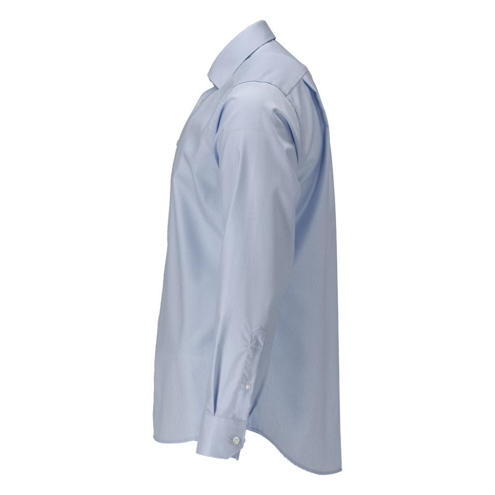 Chemise, coupe moderne, bleu clair/blanc