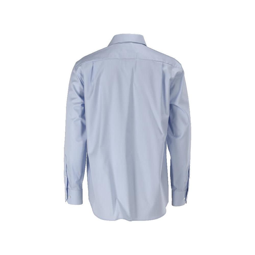 Chemise, coupe classique, bleu clair/blanc