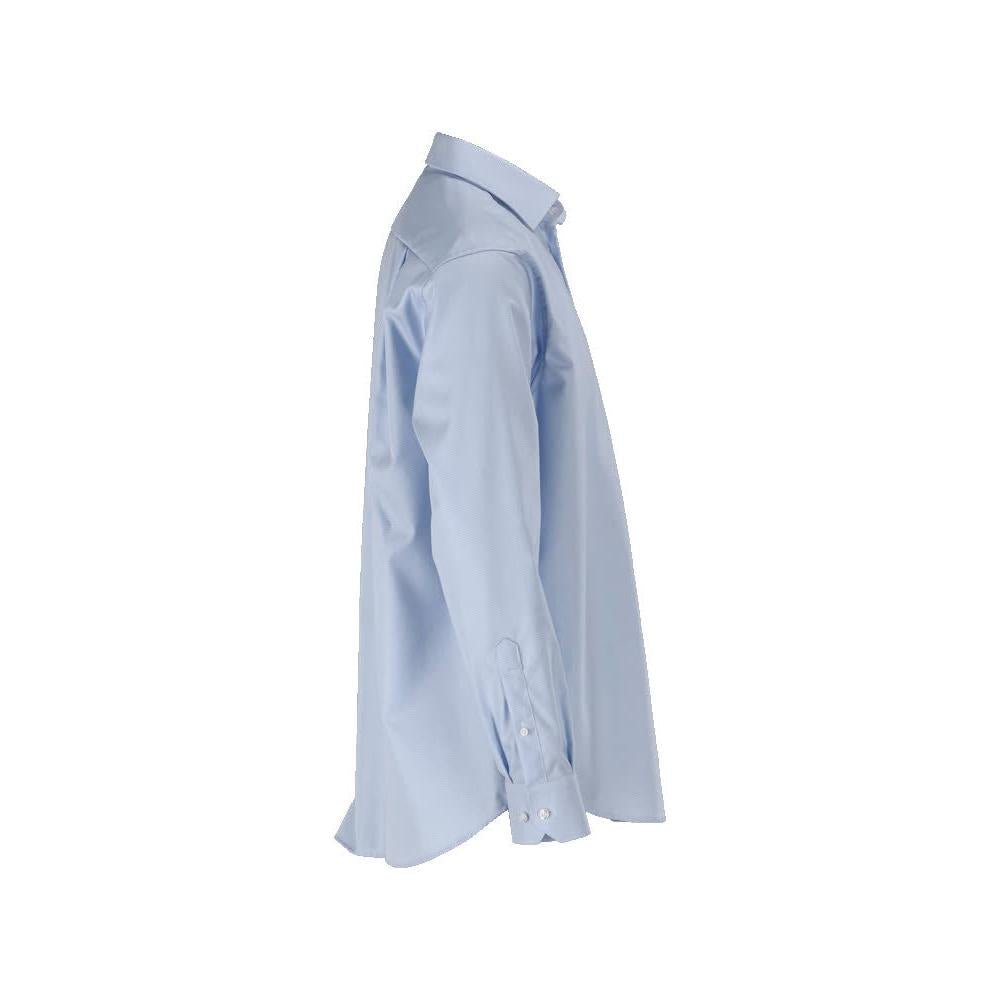 Chemise, coupe classique, bleu clair/blanc