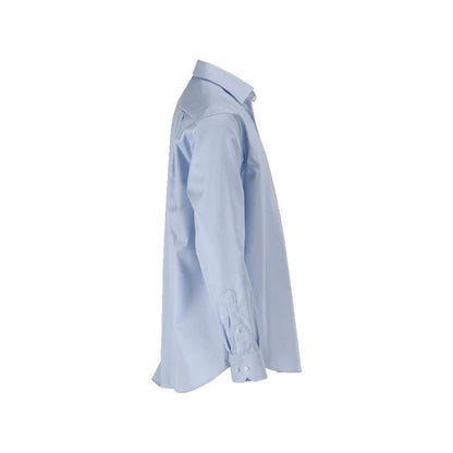 Chemise, coupe classique, bleu clair/blanc