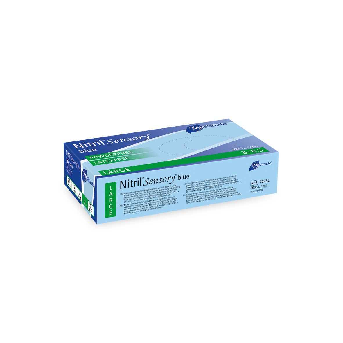 Meditrade Nitrile Sensoriel Bleu