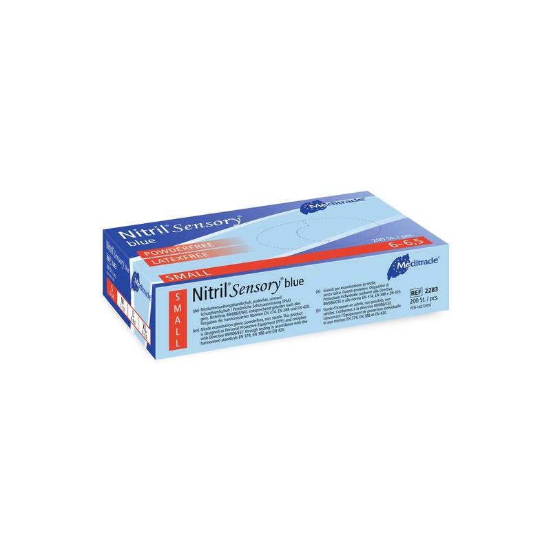 Meditrade Nitrile Sensoriel Bleu