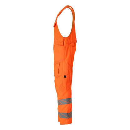 Salopette, poches genoux, empiècements stretch Salopette, orange haute visibilité
