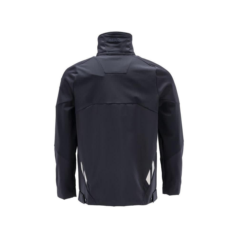 Veste, stretch, veste de travail en métal à fermeture éclair, noir-bleu