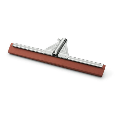 Le Nölle Profi Brush Wasserschieber Profi-Qualität Neopren de Nölle Profi Brush Bürsten- & Pinseltechnik e.K. est une raclette en caoutchouc rouge avec un cadre en métal, une poignée inclinée et une lèvre en néoprène, illustré sur fond blanc.