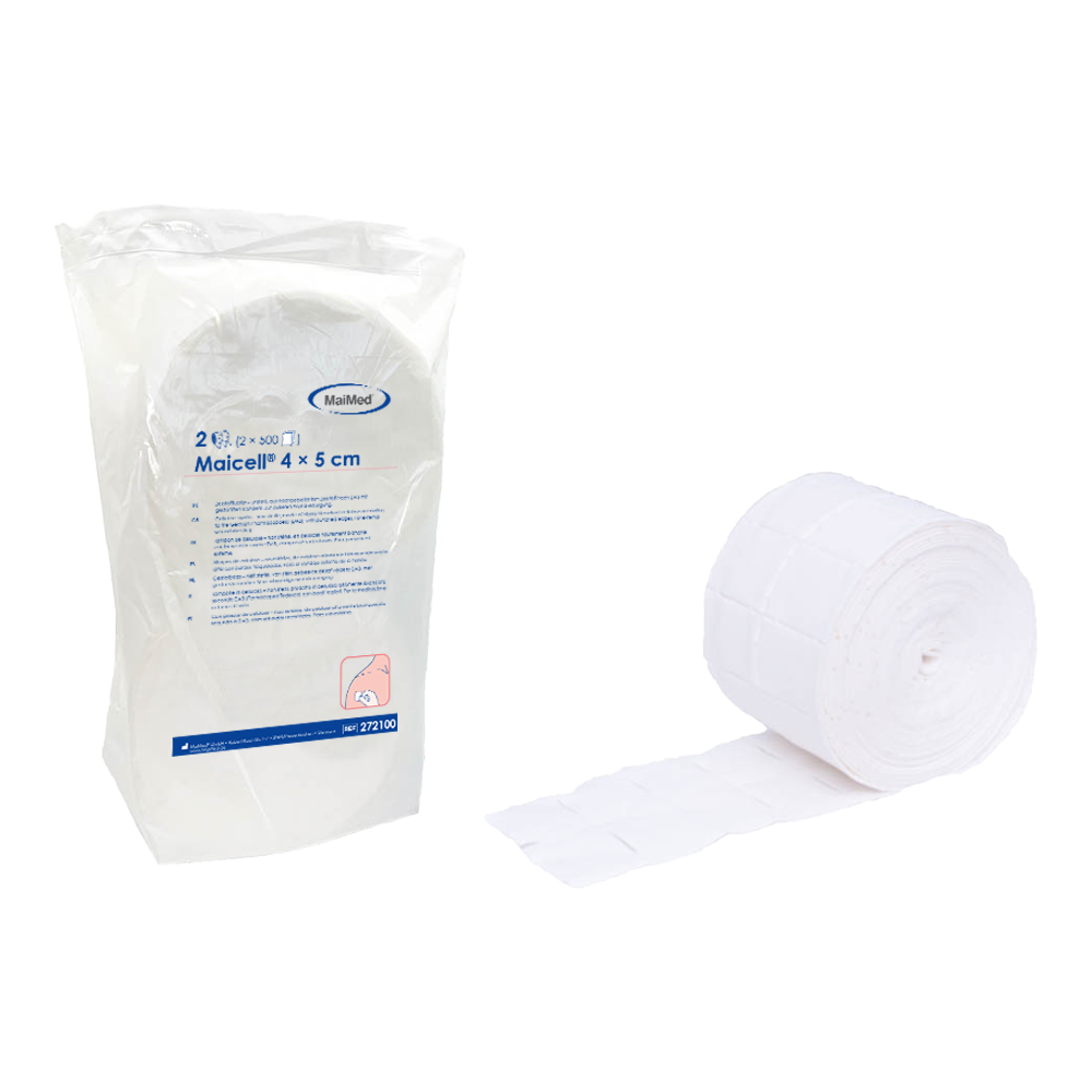 Écouvillons de cellulose Maicell non stériles 4x5 cm, 2x500 pièces/paquet. | Paquet (1000 pièces)