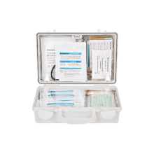 Trousse de premiers secours QUICK-CD blanche avec contenu standard conforme à la norme DIN 13157