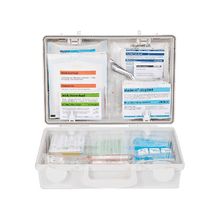 Trousse de premiers secours SN-CD blanche avec contenu standard ERW conforme à la norme DIN 13157