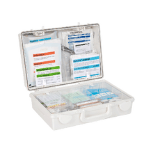 Trousse de premiers secours SN-CD blanche avec contenu standard ERW conforme à la norme DIN 13157