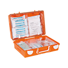 Trousse de premiers secours SN-CD orange avec contenu standard conforme à la norme DIN 13157