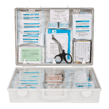 Trousse de premiers secours MT-CD blanche avec contenu standard conforme à la norme DIN 13169