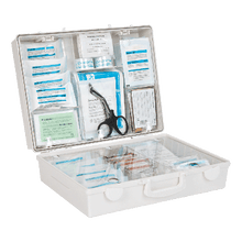 Trousse de premiers secours MT-CD blanche avec contenu standard conforme à la norme DIN 13169