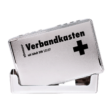 Trousse de premiers secours KIEL Chrome avec contenu standard conforme à la norme DIN 13157