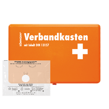 VBK KIEL KU-orange avec garniture standard DIN 13157 et masque de réanimation