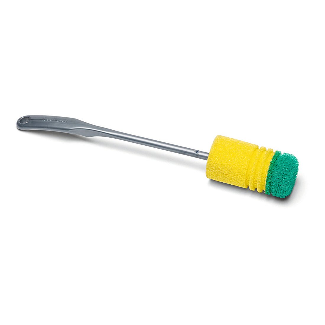 La brosse à isolation Nölle Profi-Bürste Duo-Schaum 34 cm a un noyau en mousse jaune, un tampon à récurer vert et une poignée en plastique grise, ce qui permet un nettoyage efficace et confortable. Marque : Nölle Profi-Bürste Bürsten- & Pinseltechnik e.K.