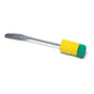 La brosse à isolation Nölle Profi-Bürste Duo-Schaum 34 cm a un noyau en mousse jaune, un tampon à récurer vert et une poignée en plastique grise, ce qui permet un nettoyage efficace et confortable. Marque : Nölle Profi-Bürste Bürsten- & Pinseltechnik e.K.