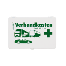 Trousse de premiers secours pour automobile ST blanche avec contenu standard conforme à la norme DIN 13164