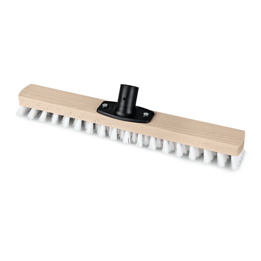 La brosse Nölle Profi Brush Power Stick, 40 cm, PP blanc/vert, dure | 1 pièce, de la marque Nölle Profi Brush Bürsten- & Pinseltechnik e.K., est une brosse rectangulaire robuste dotée de poils rigides, idéale pour le système Power Stick.
