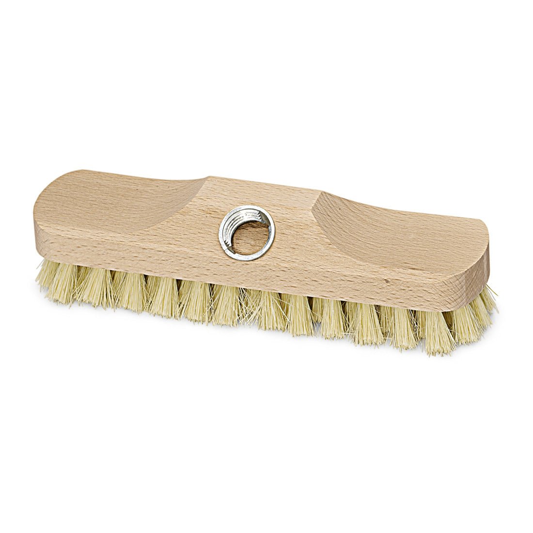 La brosse à récurer Thermo-Pet (22 cm) de Nölle Profi-Bürste de Nölle Profi Brush Bürsten- & Pinseltechnik e.K. est une brosse à récurer résistante à la chaleur, de dureté moyenne, avec une poignée ergonomique et un trou central en métal pour la fixation du manche.