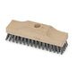 La brosse professionnelle Nölle en fil d'acier de 22 cm dispose de poils métalliques rigides et densément emballés et d'un trou central pour la fixation du manche - parfait pour le nettoyage efficace des surfaces dures. Par Nölle Profi Brush Techniques de brosses et pinceaux e.K.