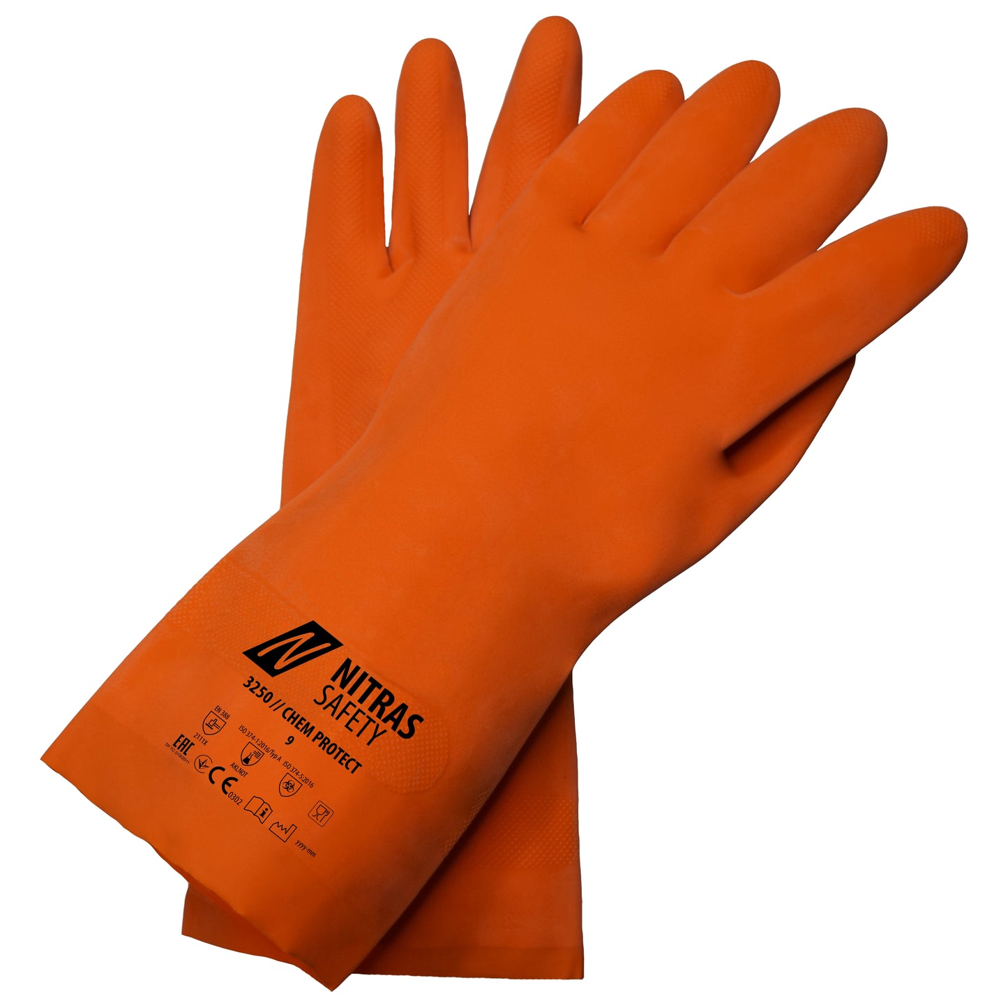 NITRAS CHEM PROTECT, gants de protection chimique, orange