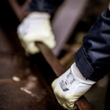 Gants en nitrile NITRAS, jaune/blanc