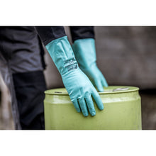 NITRAS GREEN BARRIER FLEX, gants de protection chimique, vert