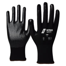 Gants en nylon NITRAS, noirs