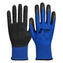 Gants en nylon NITRAS, bleu / noir