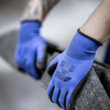 Gants en nylon NITRAS, bleu / noir